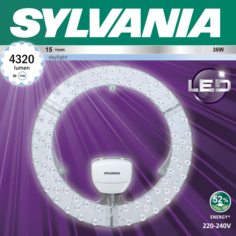 SYLVANIA  แผงไฟเพดานกลม RefLED Circular Mag 36W 6500K V2 กำลัง 36 วัตต์ แสงเดย์ไลท์