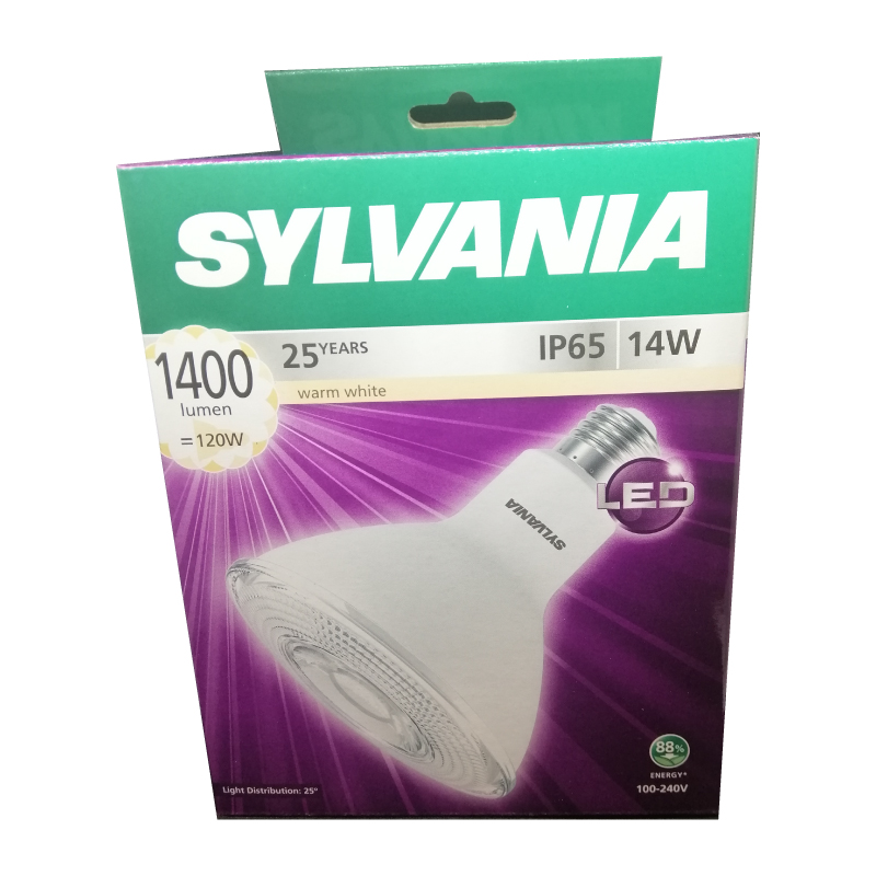 SYLVANIA หลอดแอลอีดี Par 38 _14W 2700K IP65 V2 (แสงวอร์มไวท์)